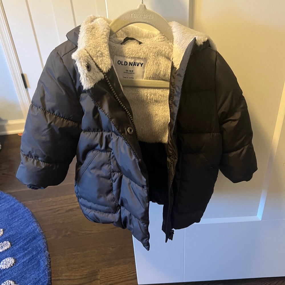 Old Navy Navy Toddler Puffer Jacket